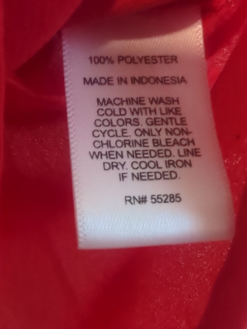 Express Portofino Sleeveless Red Button-Down Blouse - Picture 3 of 4